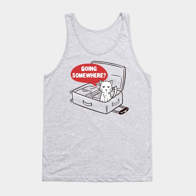 Travel Bag Cat Cute Funny Gift Tank Top by eduely